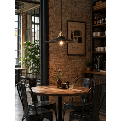 Industrial Flat Pendant Light
