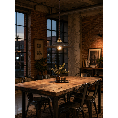 Industrial Flat Pendant Light