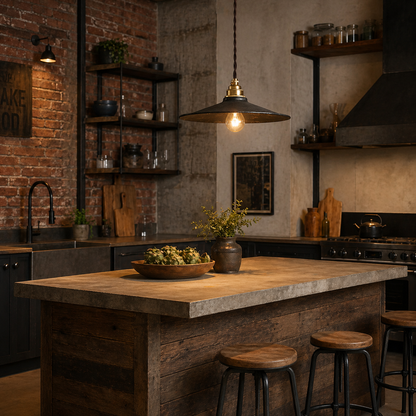 Industrial Flat Pendant Light