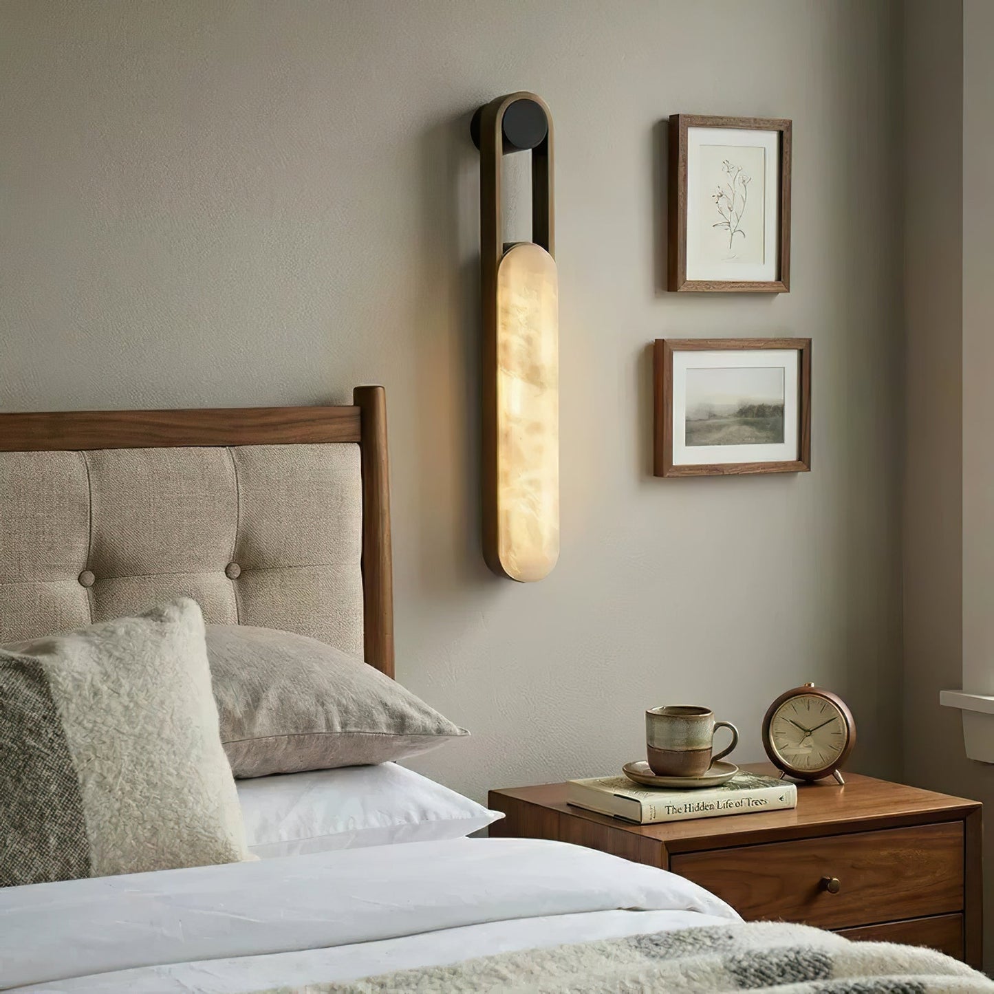 Fala LED Alabaster Wall Sconce
