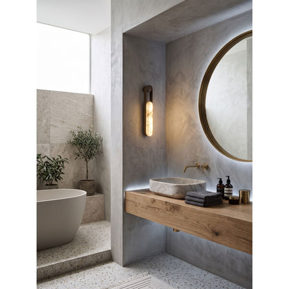 Fala LED Alabaster Wall Sconce