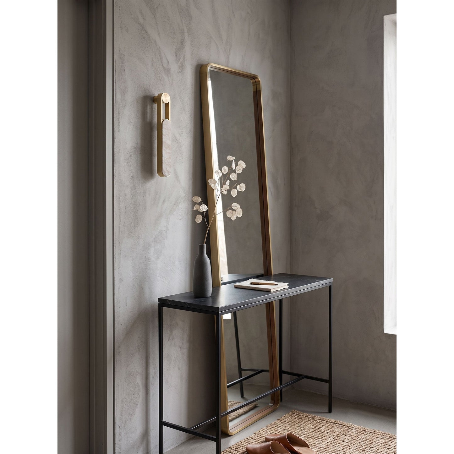 Fala LED Alabaster Wall Sconce