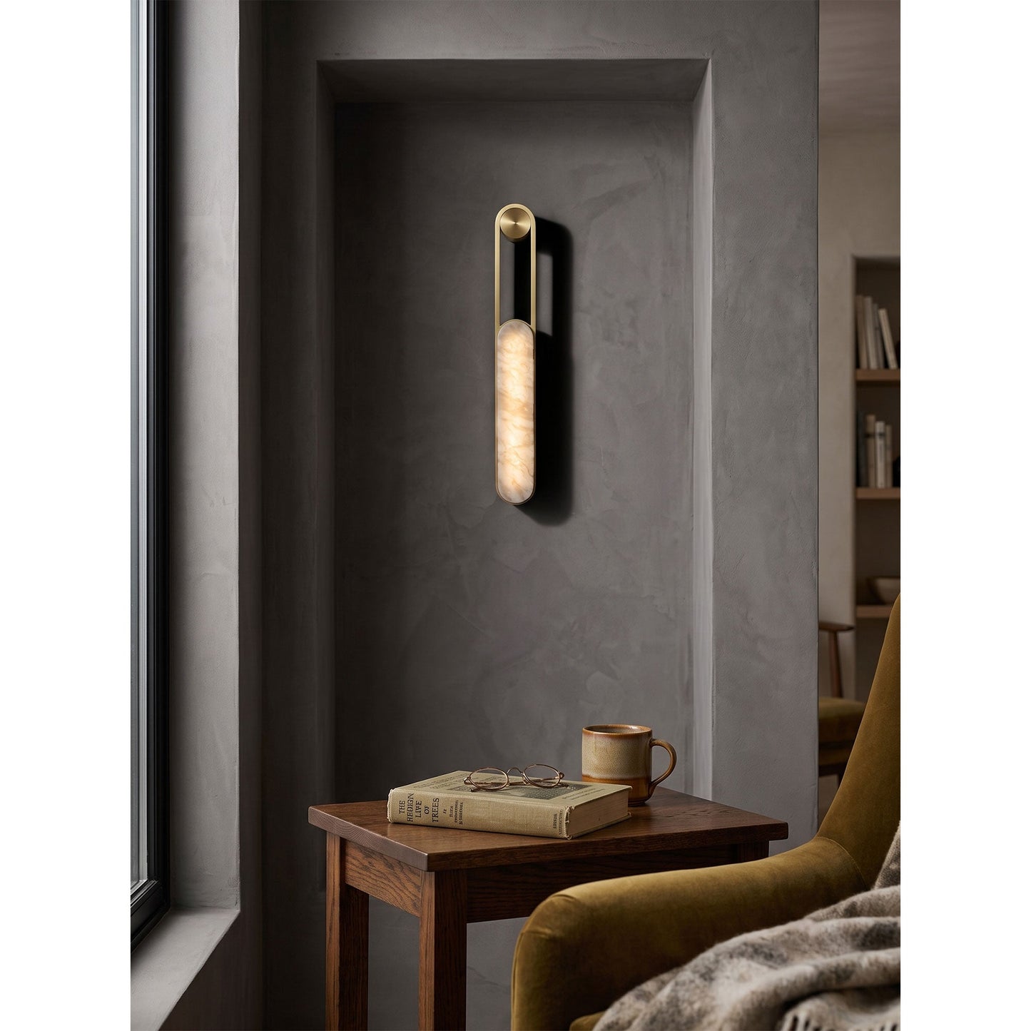 Fala LED Alabaster Wall Sconce