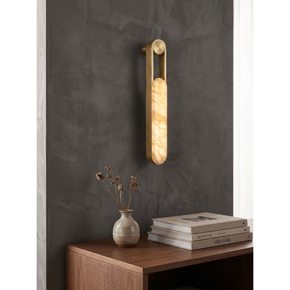 Fala LED Alabaster Wall Sconce