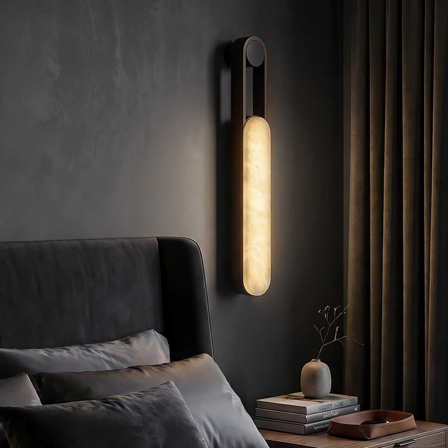 Fala LED Alabaster Wall Sconce