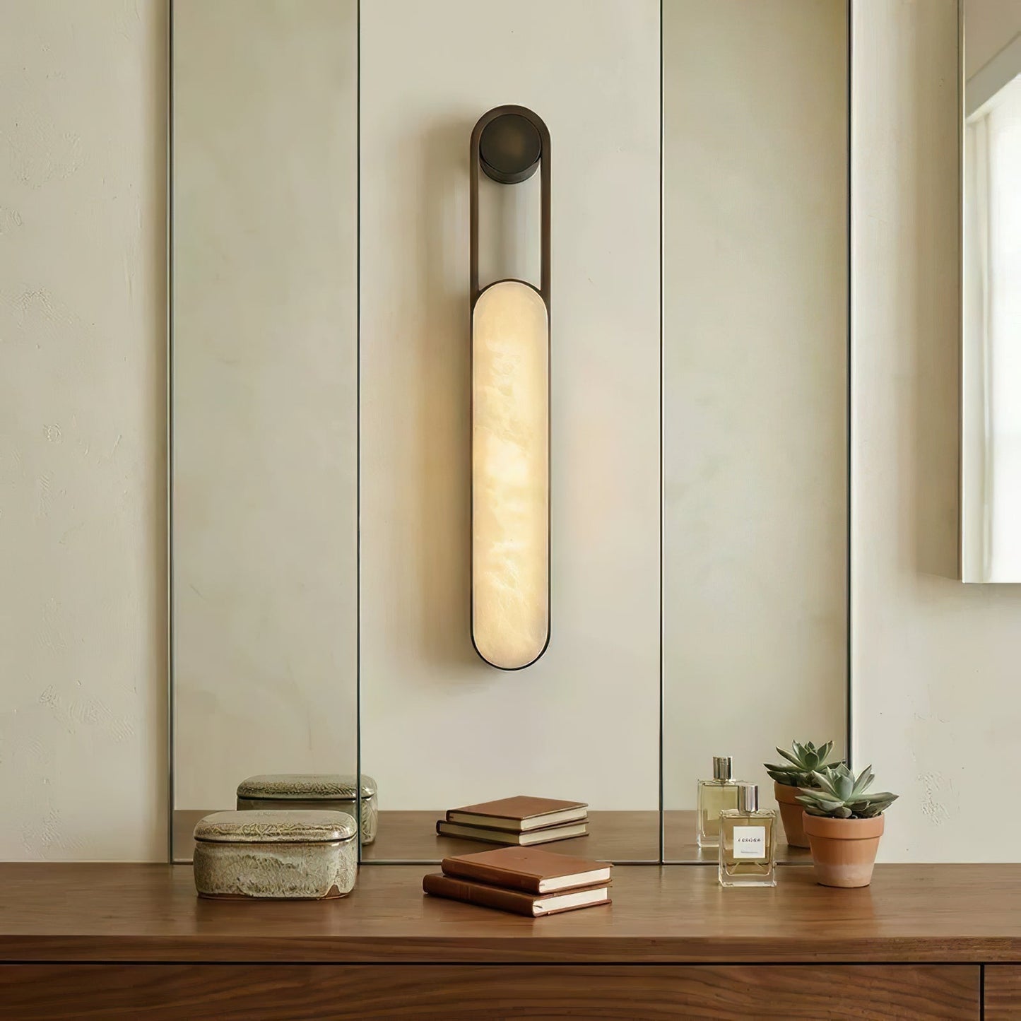 Fala LED Alabaster Wall Sconce
