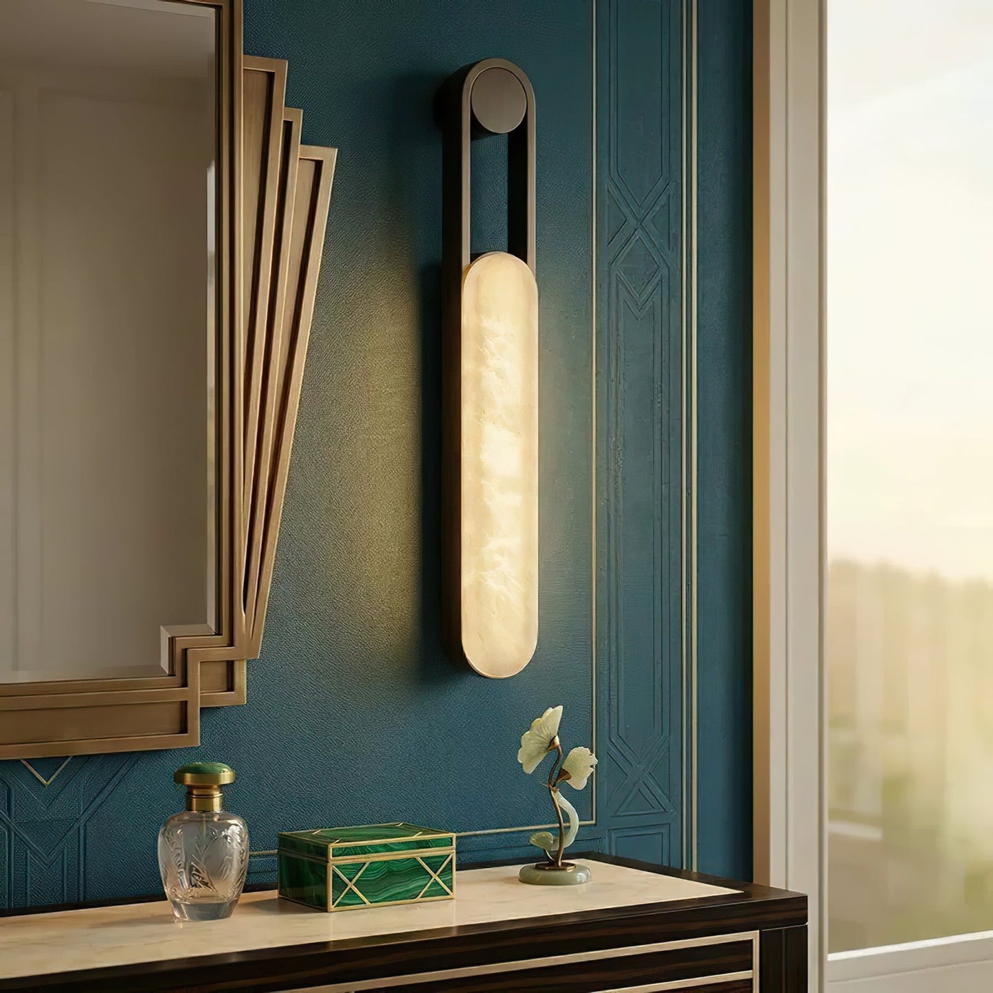 Fala LED Alabaster Wall Sconce