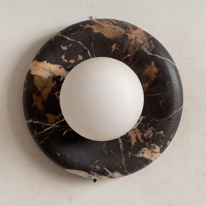 Solene Black Marble Wall Sconce