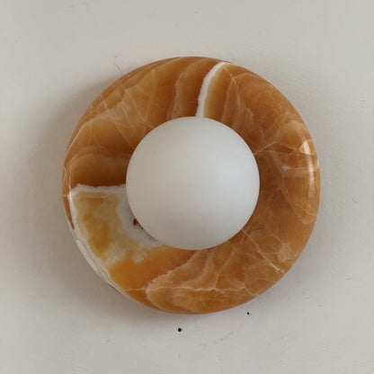 Solene Yellow Onyx Wall Sconce