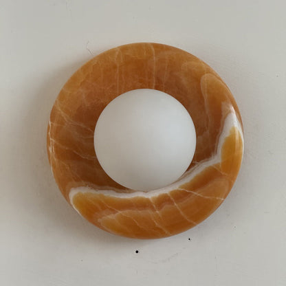 Solene Yellow Onyx Wall Sconce