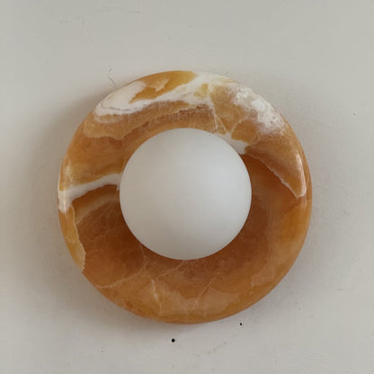 Solene Yellow Onyx Wall Sconce