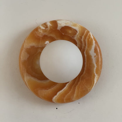 Solene Yellow Onyx Wall Sconce