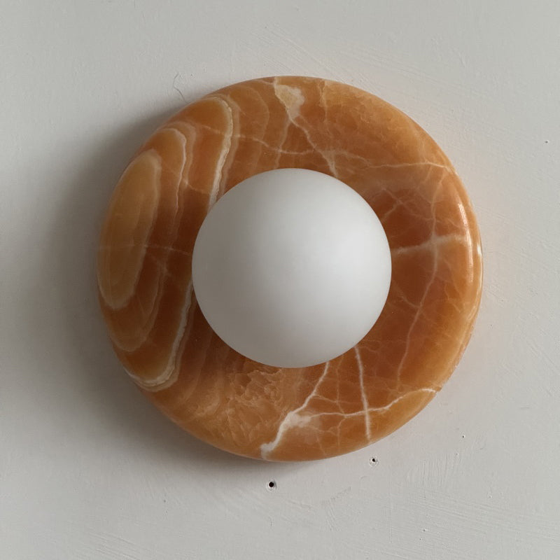 Solene Yellow Onyx Wall Sconce