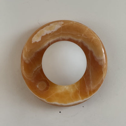 Solene Yellow Onyx Wall Sconce