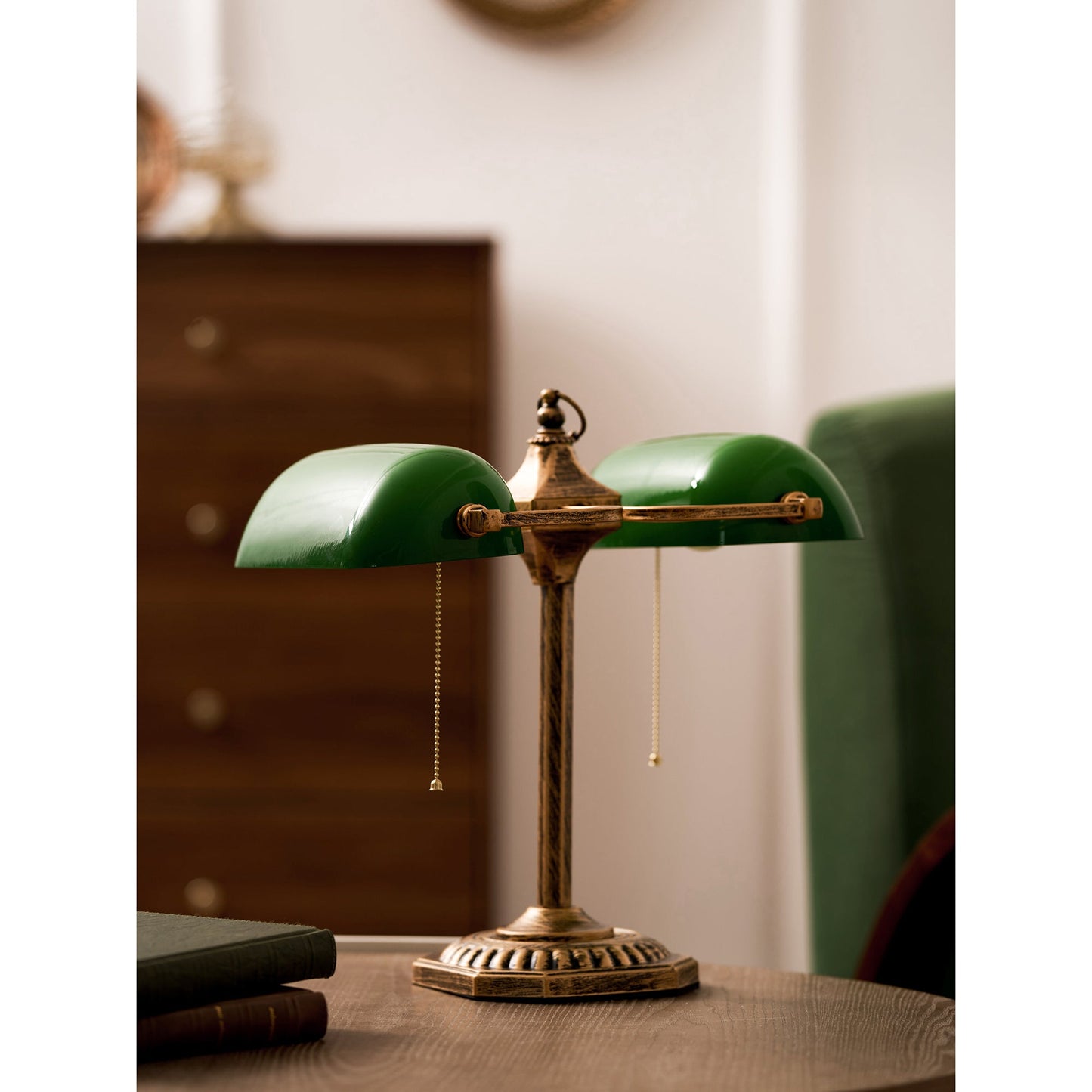 Orchis Twin Library Table Lamp