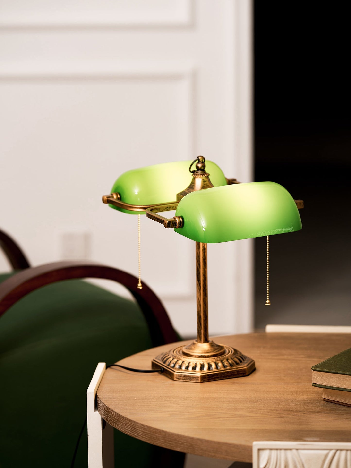 Orchis Twin Library Table Lamp