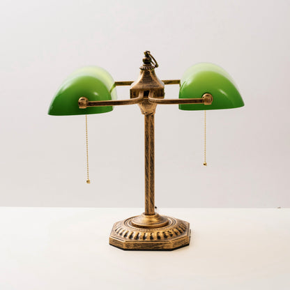 Orchis Twin Library Table Lamp