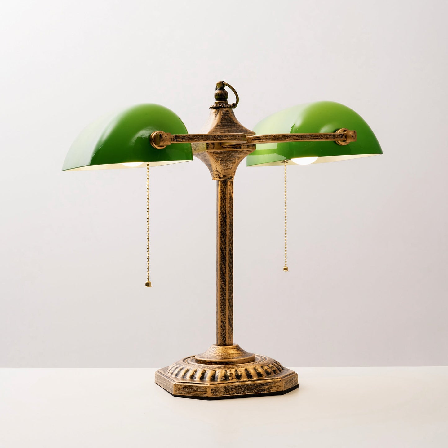 Orchis Twin Library Table Lamp