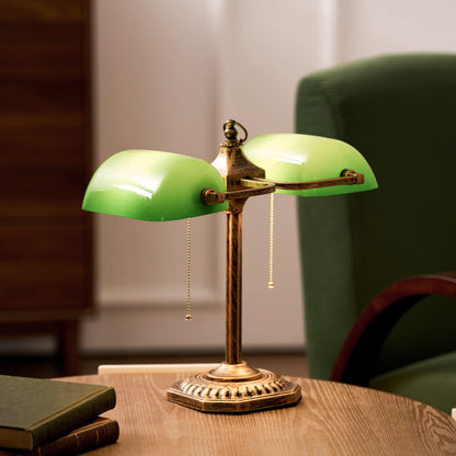 Orchis Twin Library Table Lamp