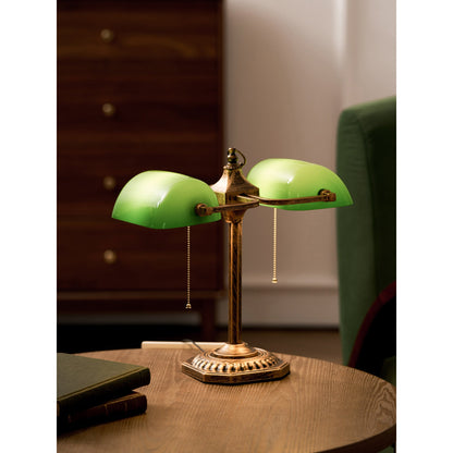 Orchis Twin Library Table Lamp