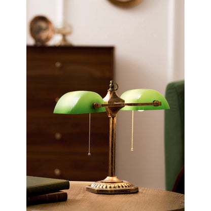 Orchis Twin Library Table Lamp
