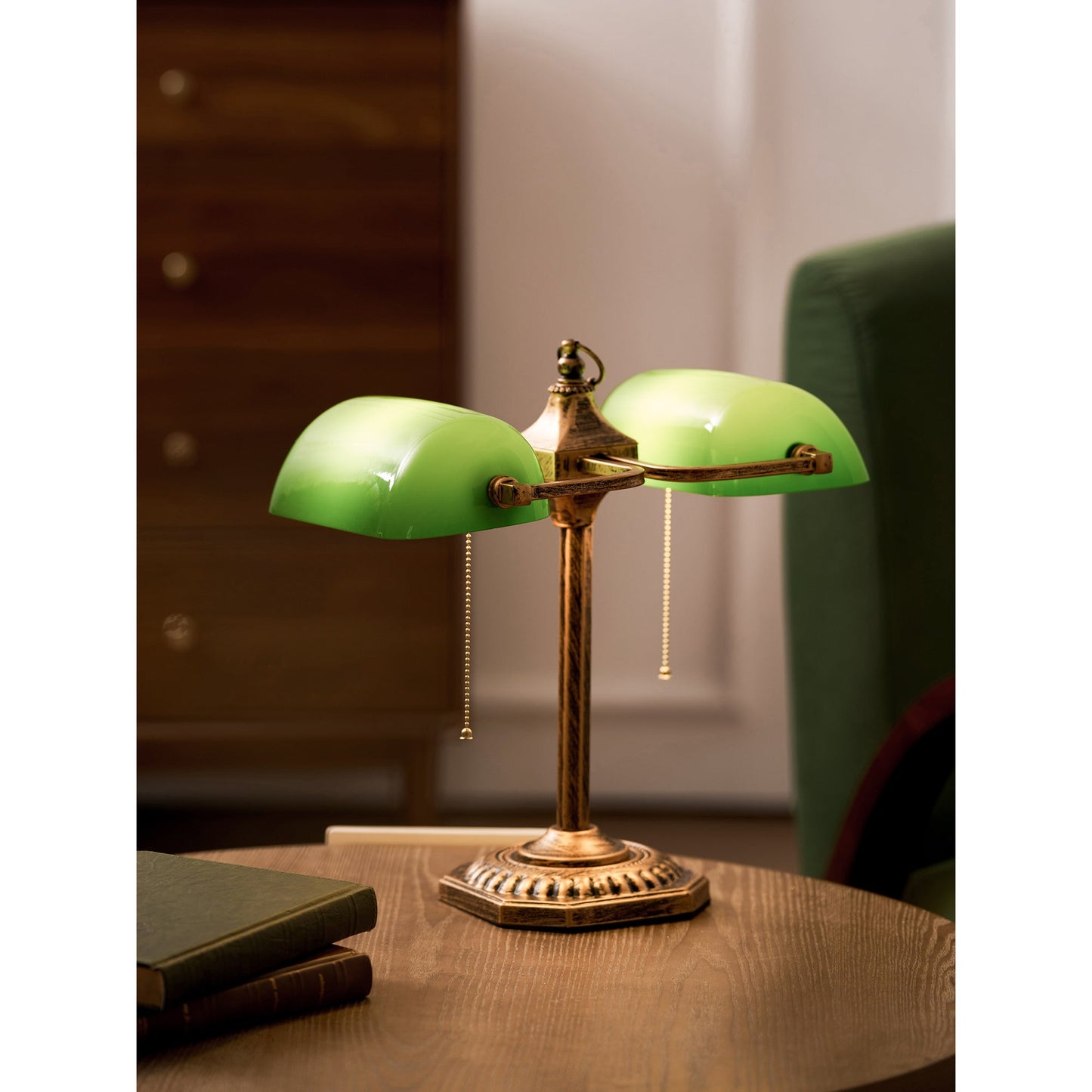 Orchis Twin Library Table Lamp