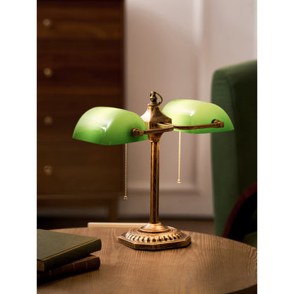 Orchis Twin Library Table Lamp