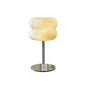Alabaster Donut Table Lamp