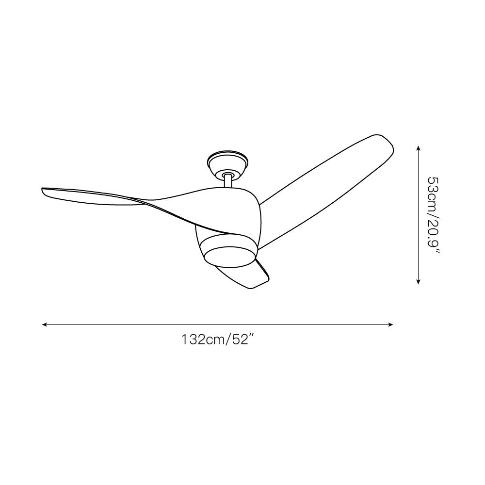 Sirius 52″ Ceiling Fan Light