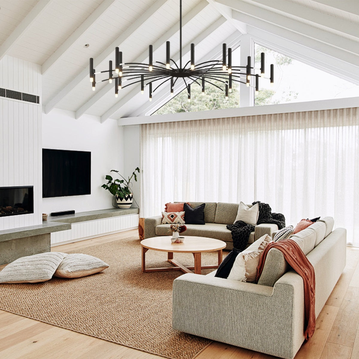 Rhodonite Chandelier