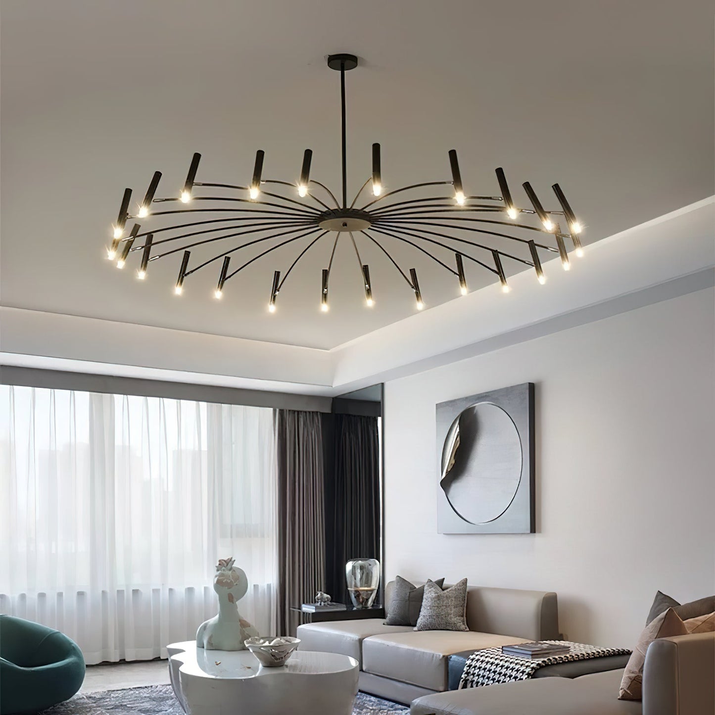 Rhodonite Chandelier