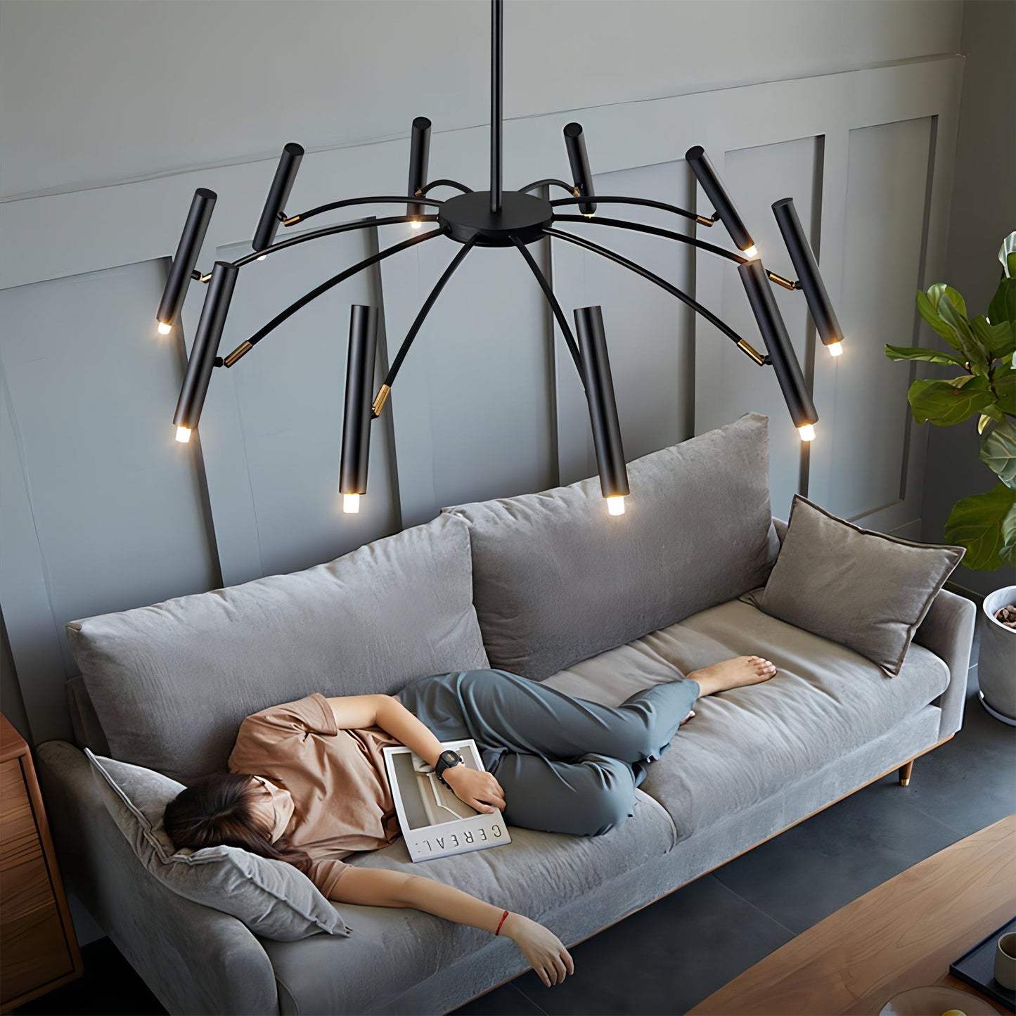 Rhodonite Chandelier