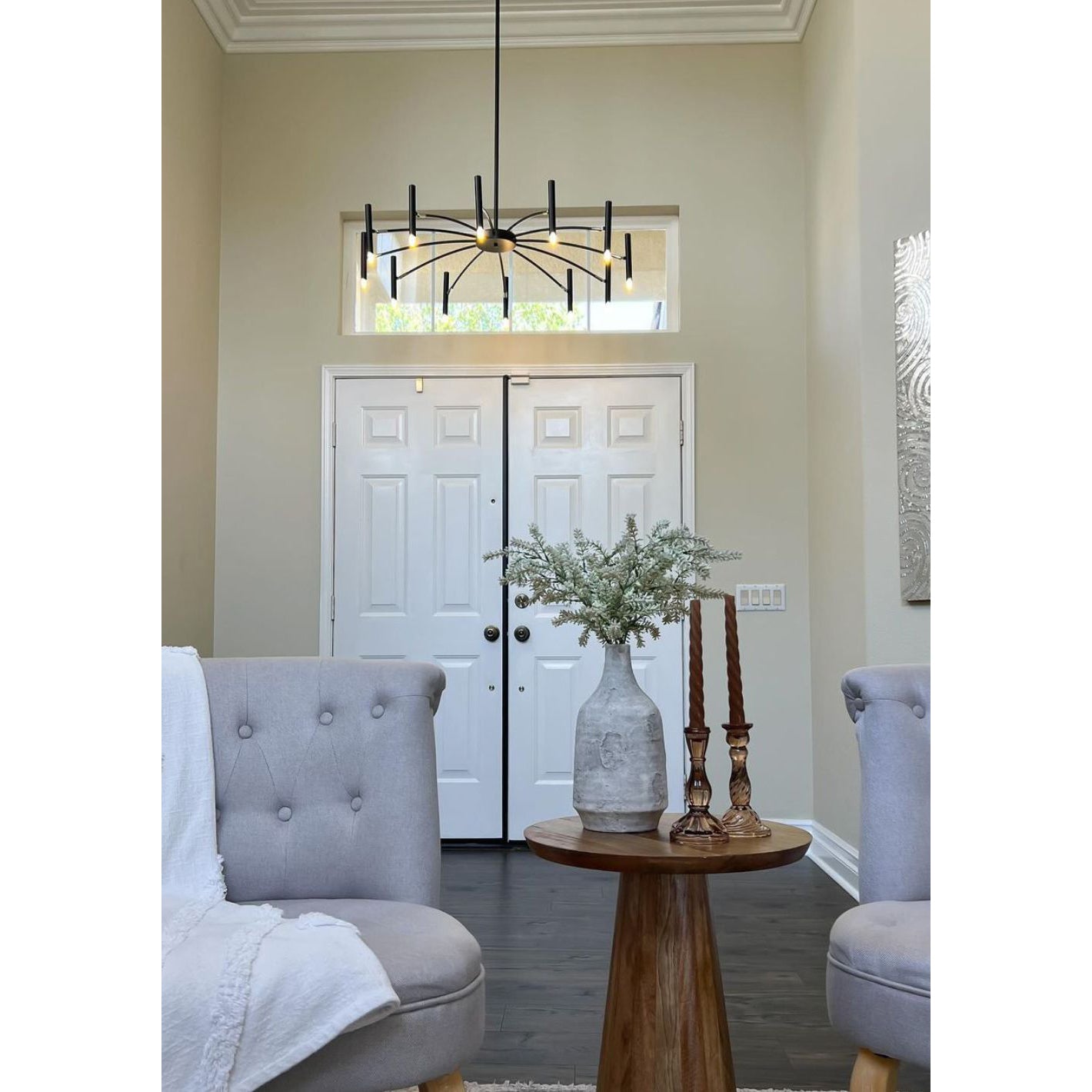 Rhodonite Chandelier