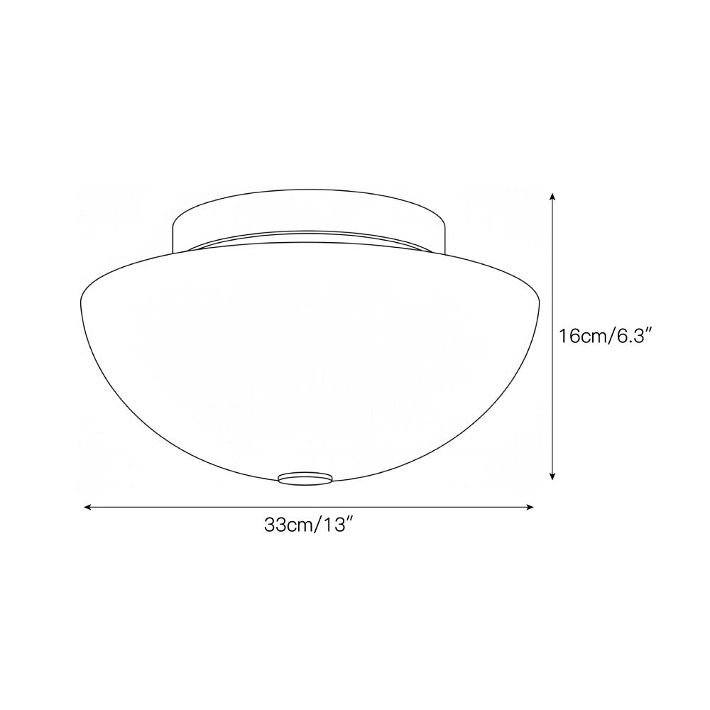 Jeanne White Flush Mount