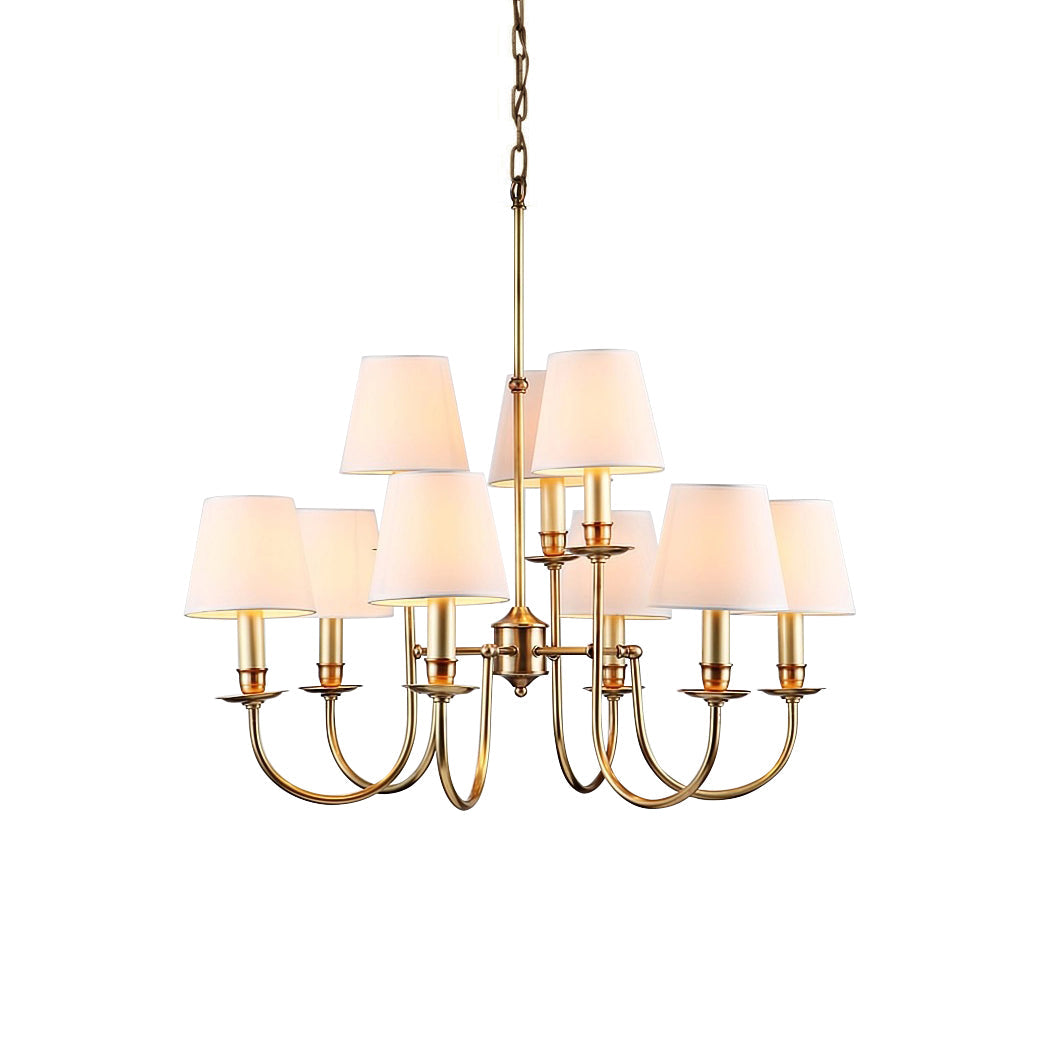 Elman Vintage Brass Chandelier
