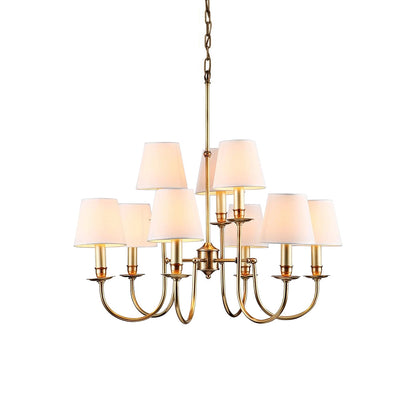 Elman Vintage Brass Chandelier