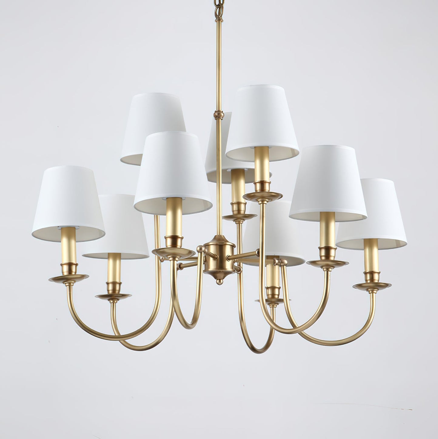 Elman Vintage Brass Chandelier