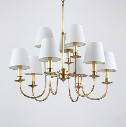 Elman Vintage Brass Chandelier