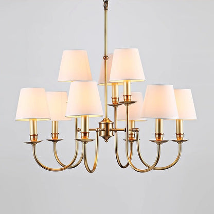 Elman Vintage Brass Chandelier
