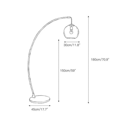 Hydrangea Arc Floor Lamp