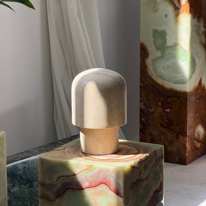 Gilyn Travertine Table Lamp