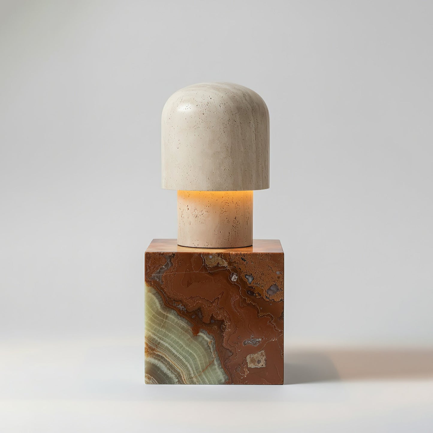 Gilyn Travertine Table Lamp