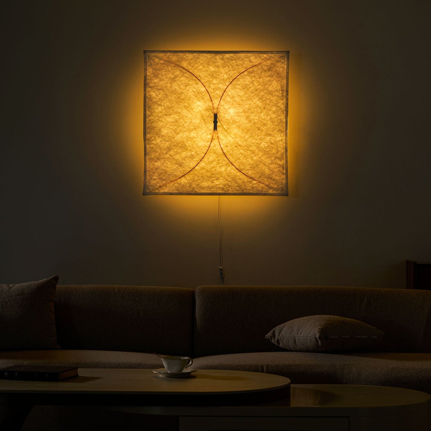 Barite Paper Plug-in Wall Light