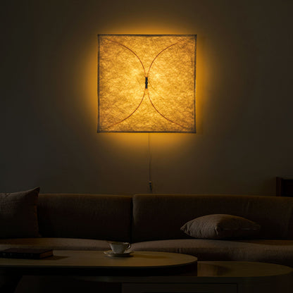 Barite Paper Plug-in Wall Light