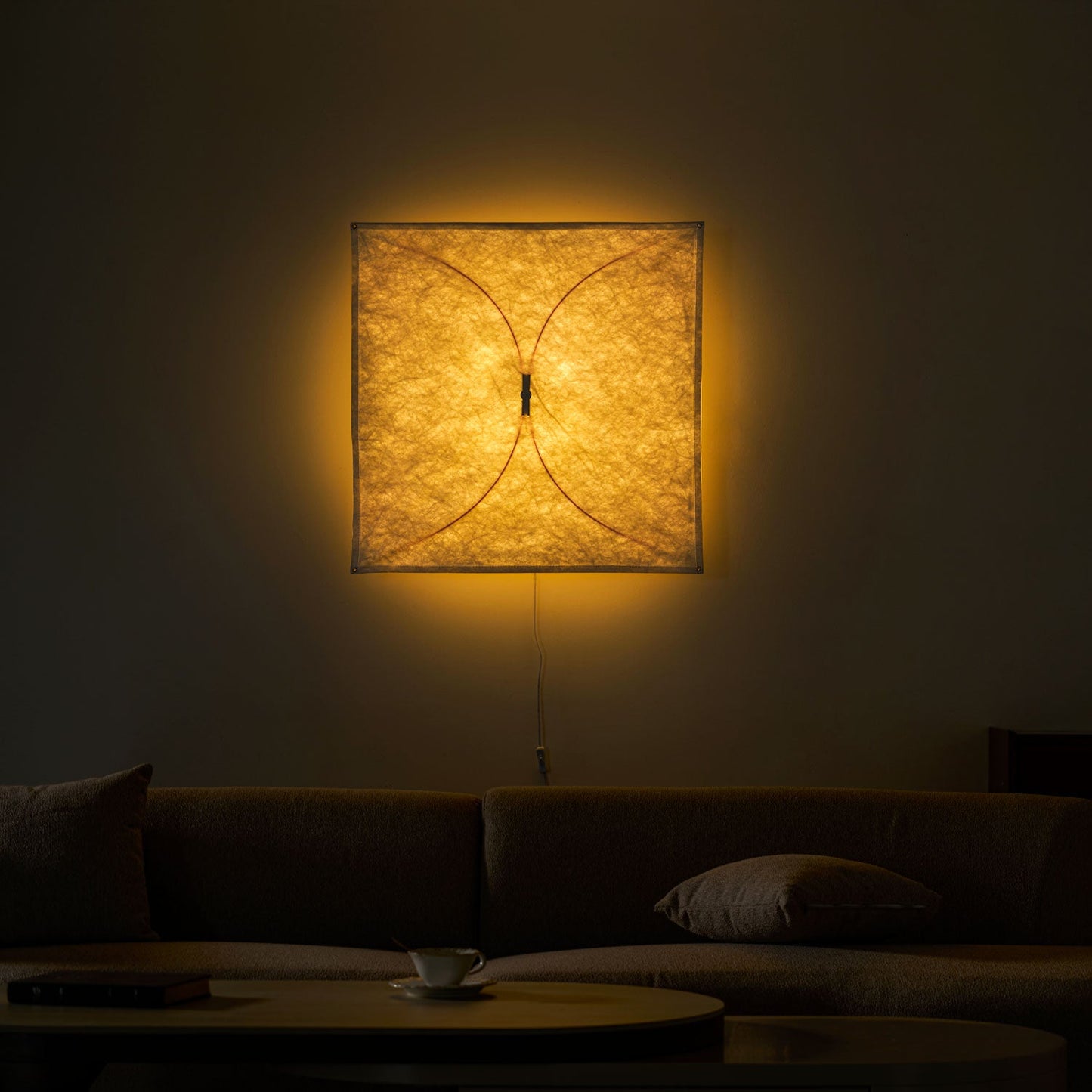 Barite Paper Plug-in Wall Light