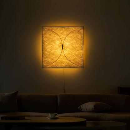 Barite Paper Plug-in Wall Light