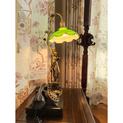 Keson Statue Glass Table Lamp