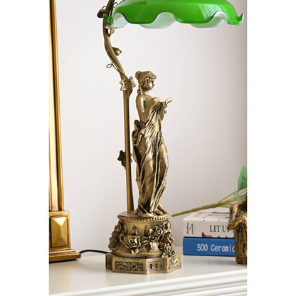 Keson Statue Glass Table Lamp