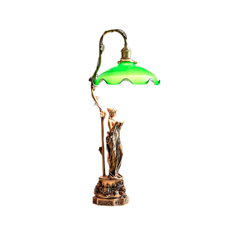 Keson Statue Glass Table Lamp