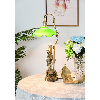 Keson Statue Glass Table Lamp